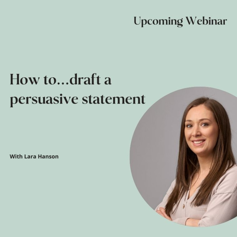 How to…draft a persuasive statement